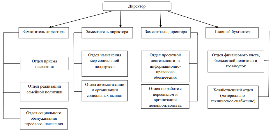 Структура ГКУ НО «Управление социальной защиты населения Краснооктябрьского района»